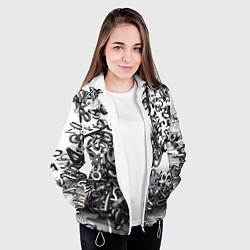 Куртка с капюшоном женская Цифровой хаус, цвет: 3D-белый — фото 2