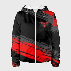 Куртка с капюшоном женская Heroic black, цвет: 3D-белый
