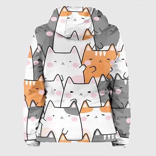Женская куртка Семья котиков / 3D-Черный – фото 2