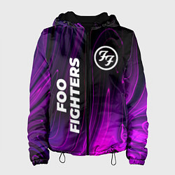 Куртка с капюшоном женская Foo Fighters violet plasma, цвет: 3D-черный