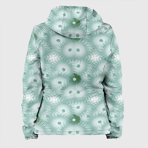 Женская куртка Астра - поле цветов / 3D-Черный – фото 2