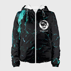 Куртка с капюшоном женская Beastcoast абстракт, цвет: 3D-белый