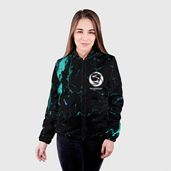 Куртка с капюшоном женская Beastcoast абстракт, цвет: 3D-черный — фото 2