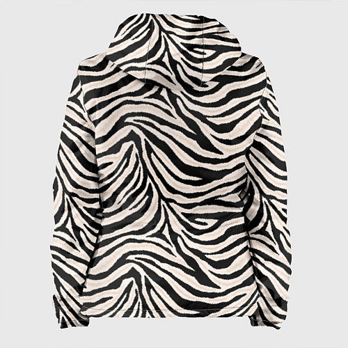 Женская куртка Полосатая шкура зебры, белого тигра / 3D-Черный – фото 2