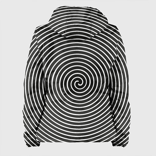 Женская куртка Оптическая иллюзия спираль / 3D-Черный – фото 2