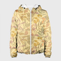 Куртка с капюшоном женская Nature pattern, цвет: 3D-белый
