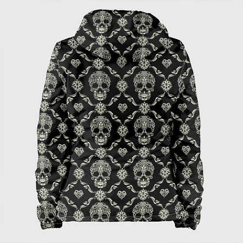 Женская куртка Узор с черепами Pattern with skulls / 3D-Черный – фото 2