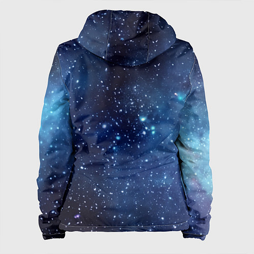 Женская куртка Звездное небо - нейросеть / 3D-Черный – фото 2