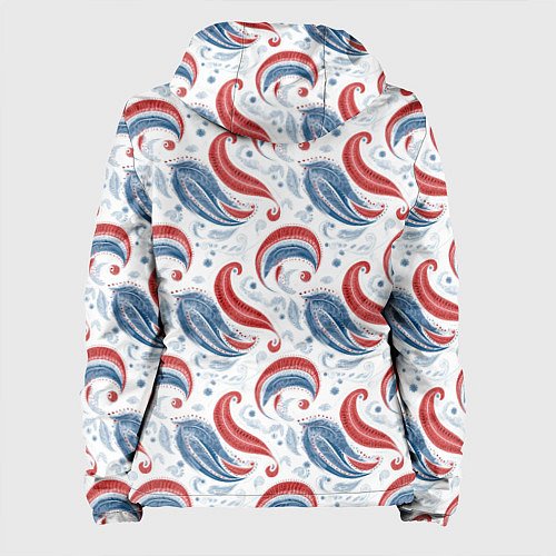 Женская куртка Русские узоры паттерн / 3D-Черный – фото 2