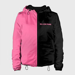 Куртка с капюшоном женская Blackpink- двойной, цвет: 3D-черный