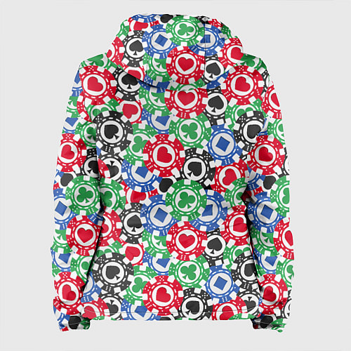 Женская куртка Фишки, Ставки, Покер / 3D-Черный – фото 2