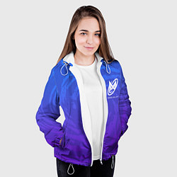 Куртка с капюшоном женская Nigma Galoxy форма, цвет: 3D-белый — фото 2