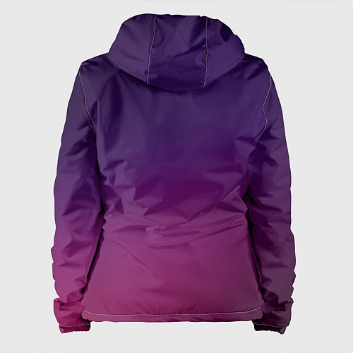 Женская куртка Малиновый градиент / 3D-Черный – фото 2