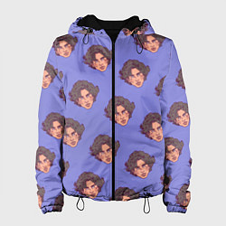 Куртка с капюшоном женская Тимоти Шаламе узор, цвет: 3D-черный