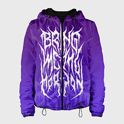 Куртка с капюшоном женская Bring Me The Horizon Lettering, цвет: 3D-черный