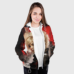 Куртка с капюшоном женская Смотрящая за районом, цвет: 3D-белый — фото 2