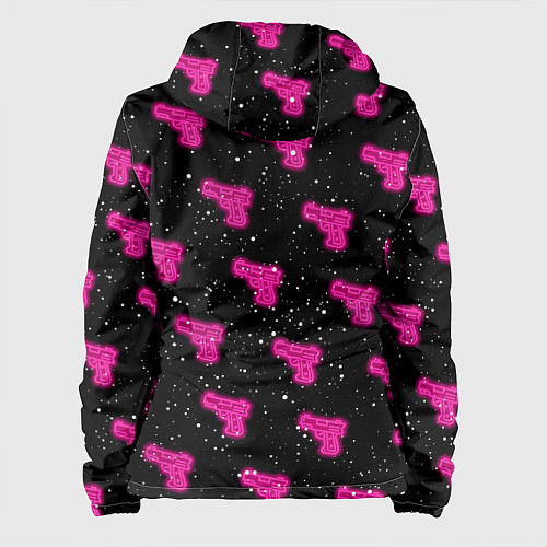 Женская куртка Неоновое оружие и Барби / 3D-Черный – фото 2