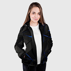 Куртка с капюшоном женская Black blue style, цвет: 3D-черный — фото 2