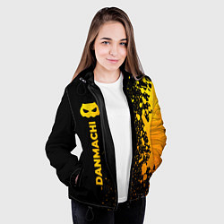 Куртка с капюшоном женская DanMachi - gold gradient: по-вертикали, цвет: 3D-черный — фото 2