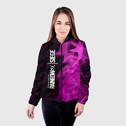 Куртка с капюшоном женская Rainbow Six pro gaming: по-вертикали, цвет: 3D-черный — фото 2