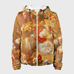 Куртка с капюшоном женская Девушки в золоте, цвет: 3D-белый
