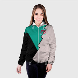 Куртка с капюшоном женская Выездная форма Ливерпуль, цвет: 3D-белый — фото 2