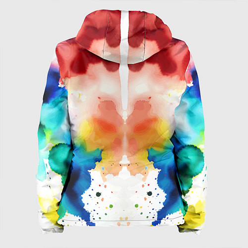 Женская куртка Цветная монотипия - поп-арт / 3D-Черный – фото 2