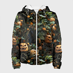 Куртка с капюшоном женская Hallowen приходит, цвет: 3D-белый