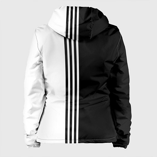 Женская куртка Спорт три полоски / 3D-Черный – фото 2
