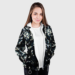 Куртка с капюшоном женская Прайд львов, цвет: 3D-белый — фото 2