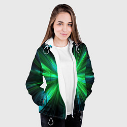 Куртка с капюшоном женская Green light, цвет: 3D-белый — фото 2