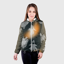 Куртка с капюшоном женская Ахи страхи, цвет: 3D-белый — фото 2