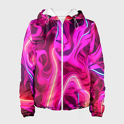 Женская куртка Pink neon abstract