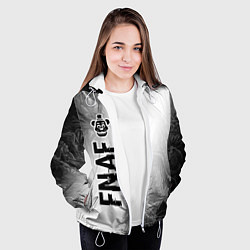 Куртка с капюшоном женская FNAF glitch на светлом фоне по-вертикали, цвет: 3D-белый — фото 2