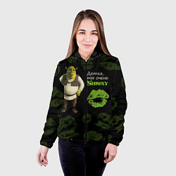 Куртка с капюшоном женская Shrexy Shrek, цвет: 3D-черный — фото 2