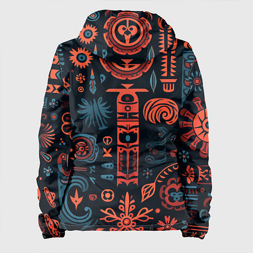 Женская куртка Абстрактный паттерн в славянской стилистике / 3D-Черный – фото 2