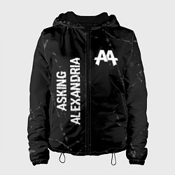 Куртка с капюшоном женская Asking Alexandria Glitch, цвет: 3D-черный