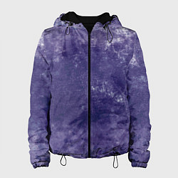 Куртка с капюшоном женская Абстракция - violet color background, цвет: 3D-черный