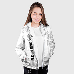 Куртка с капюшоном женская Elden Ring glitch на светлом фоне по-вертикали, цвет: 3D-белый — фото 2