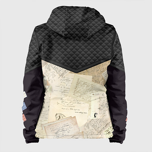 Женская куртка Черновики Пушкина / 3D-Черный – фото 2