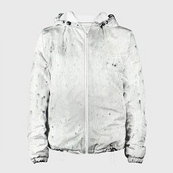 Куртка с капюшоном женская Абстрактный гранж, цвет: 3D-белый