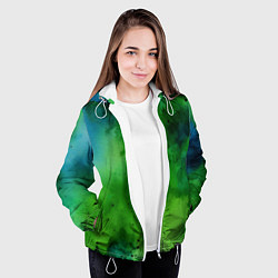 Куртка с капюшоном женская Акварелика, цвет: 3D-белый — фото 2
