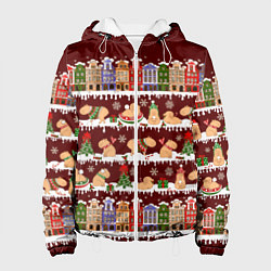 Женская куртка Капибара с семьей зимой