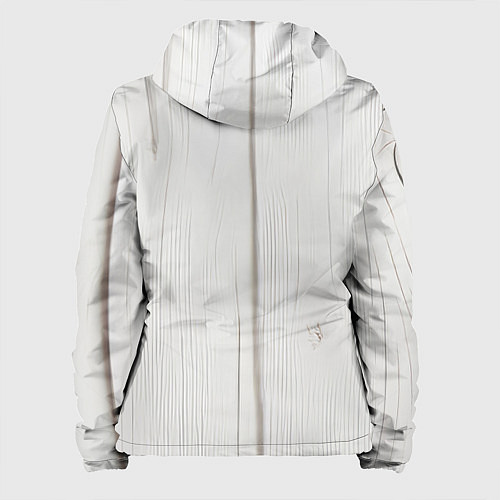 Женская куртка Текстура дерева - нейросеть / 3D-Черный – фото 2