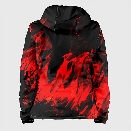 Женская куртка Красное пламя / 3D-Черный – фото 2