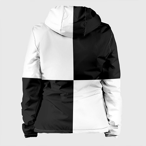 Женская куртка Шахматы - ферзь / 3D-Черный – фото 2