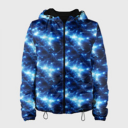 Куртка с капюшоном женская Cosmic neon boom, цвет: 3D-черный