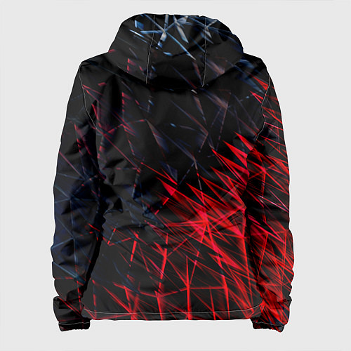 Женская куртка Красно чёрные узоры / 3D-Черный – фото 2