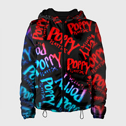 Куртка с капюшоном женская Хагги ваги неон градиент, цвет: 3D-черный