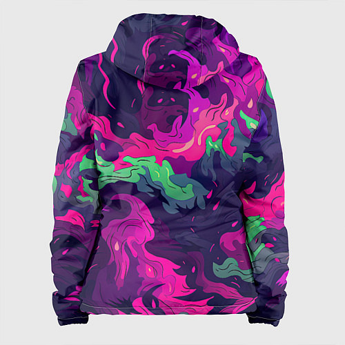 Женская куртка Неопределенный яркий камуфляж / 3D-Черный – фото 2